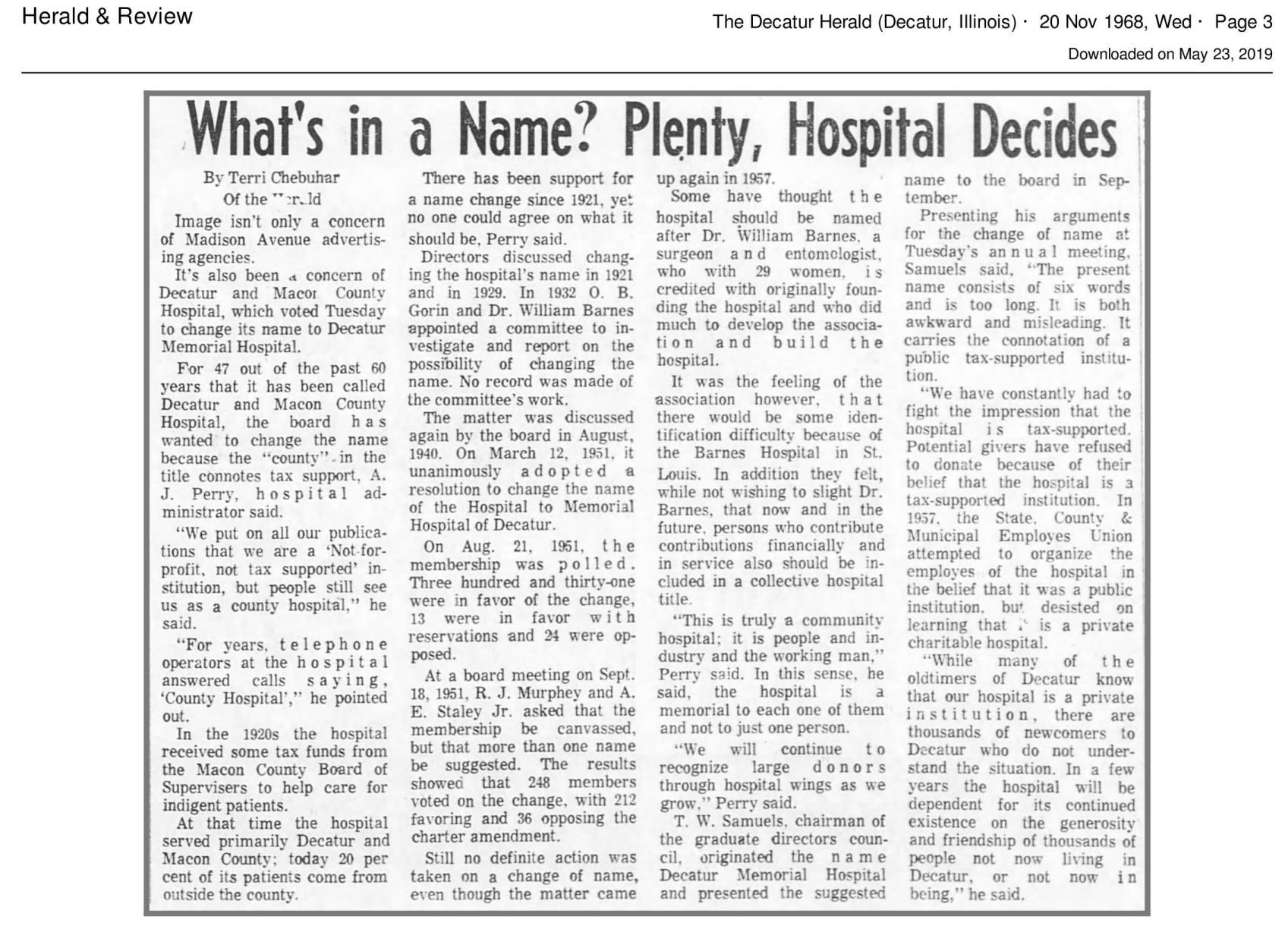 Renamed to DMH